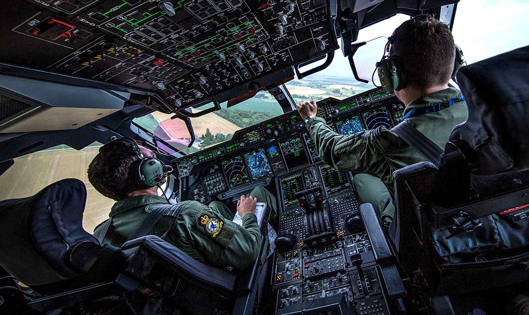 Financial Health Check Cockpit close-up